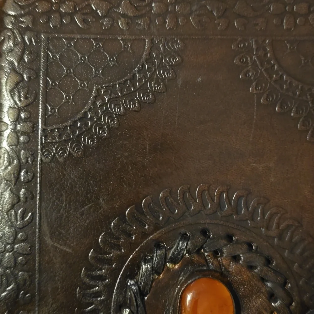 ♥️BUY 2 GET 1 FREE EARTHBOUND Handmade Leather Journal God's Eye ~ 6